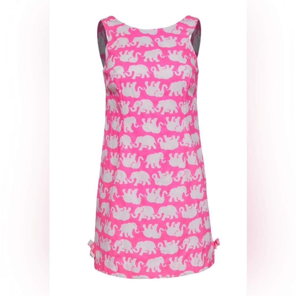 Lily Pulitzer Dress that is Pink with White Elephants